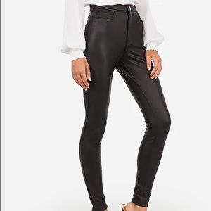 Express High Waist Faux Leather Pants